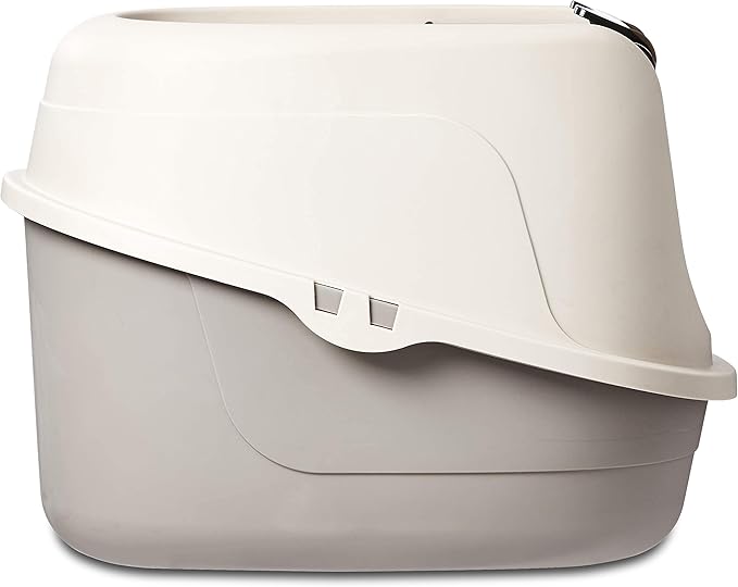 Cat Litter Box with Swinging Door for Privacy and Odor Control