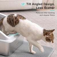 Large litter pan with lid for cats