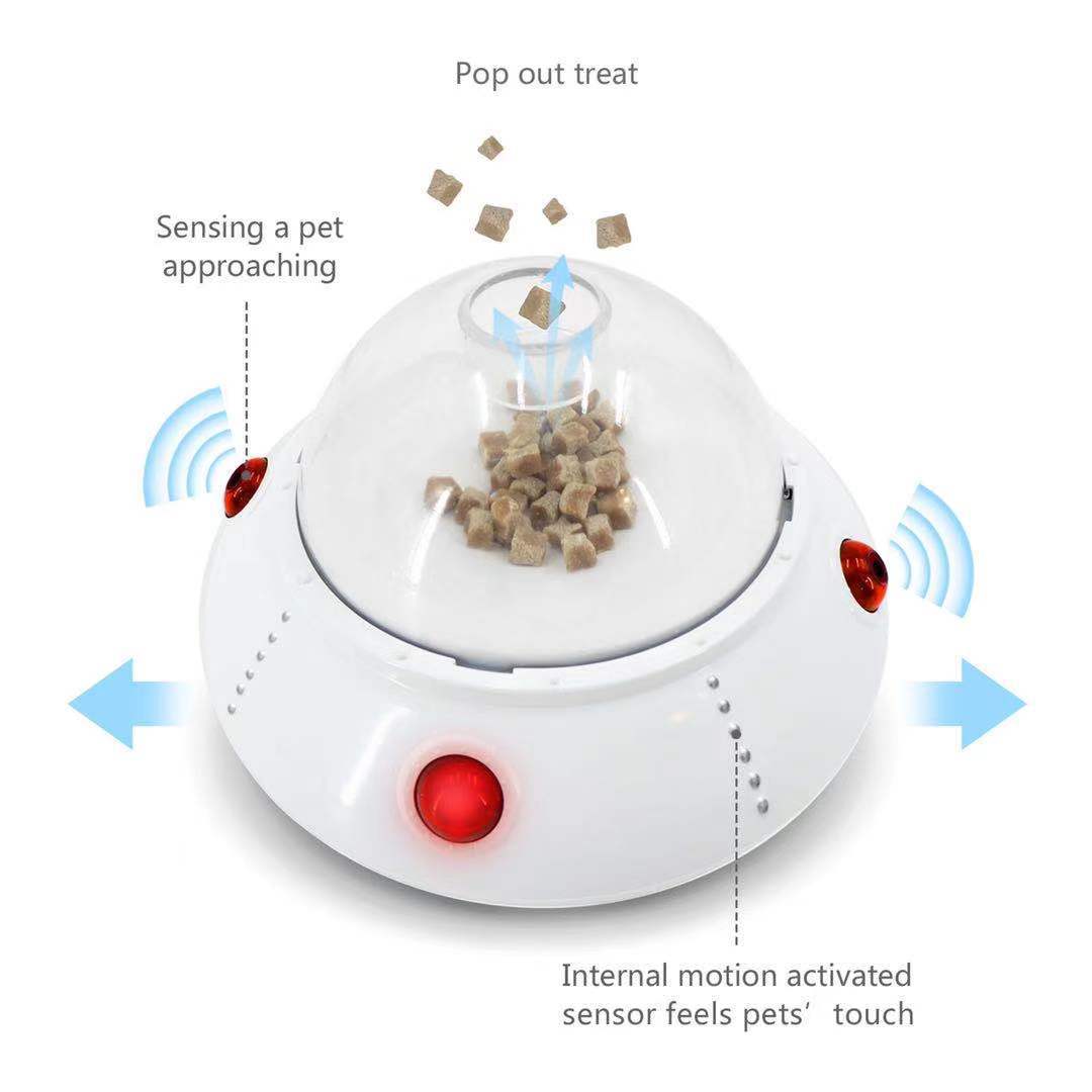 Cat Treat Dispenser Toy with Interactive Puzzle Design