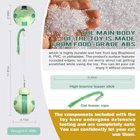 Cat Treat Dispenser Toy with Interactive Feeding Function