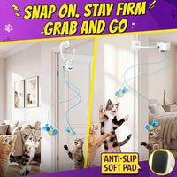Interactive cat wand toy shown with USB cable and packaging
