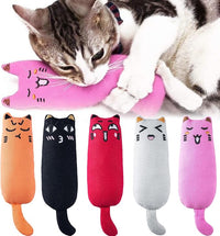 Five catnip mouse play toys for indoor cats