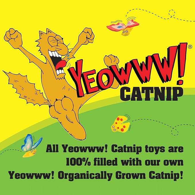 Catnip Yellow Banana Toy for Cats, Fun and Relaxing Play