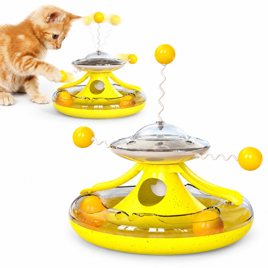 Interactive Cat Teaser Toy – Slow Feeder Puzzle Toy for Cats Play Toys & Kittens