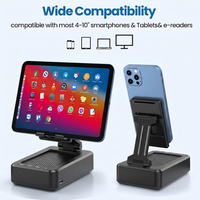 Bluetooth Speaker for desk use, with adjustable stand and HD surround sound for music, calls, and videos