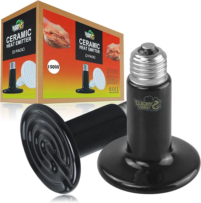 50W Ceramic Heat Emitter Reptile Heat Bulb for Terrarium