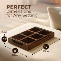 Acacia wood charcuterie serving platter for dining table