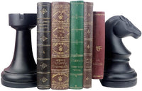 Chess Design Decorative Book Ends For Stylish Bookshelf Organization