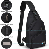 Chest daypack for hiking and outdoor activities