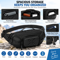 Men's chest sling bag with adjustable carrying strap