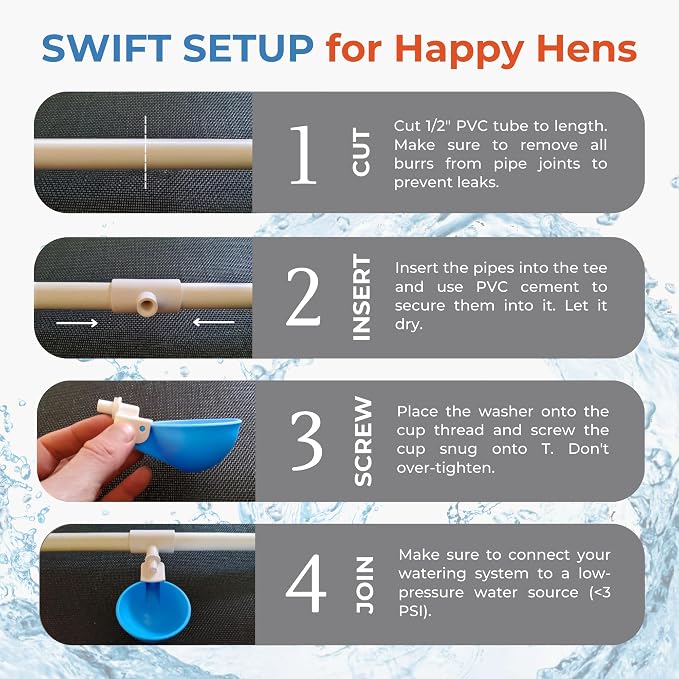 Chick Water Feeder Accessories for Poultry and Small Farm Animals