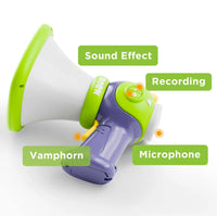 Children microphone toy with voice changing features