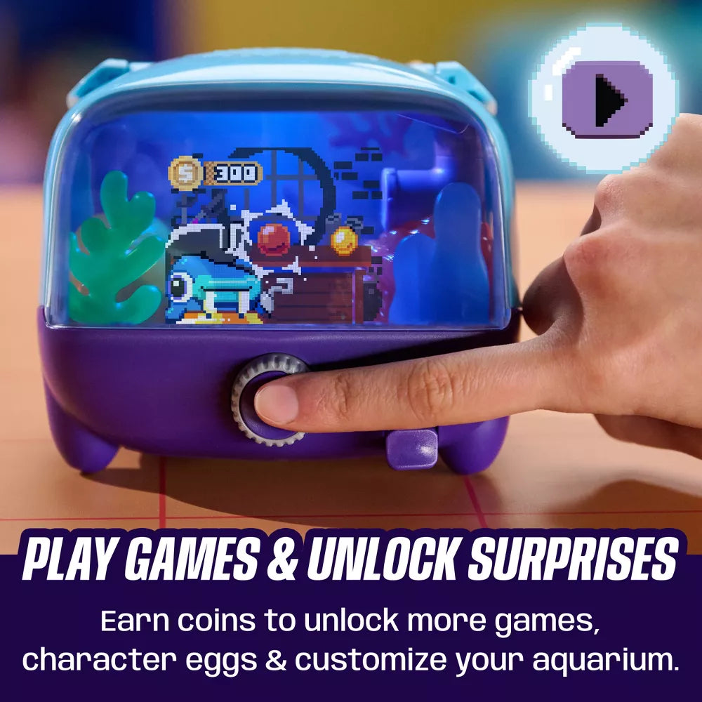 Rear view of the children's interactive electronic toy.