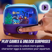 Rear view of the children's interactive electronic toy.