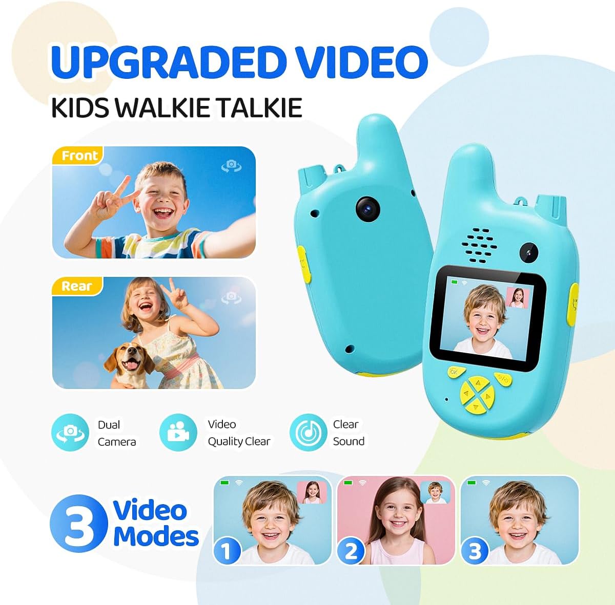 Children's two-way wireless radio toy