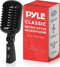 Classic Retro Vocal Microphone In Black Finish