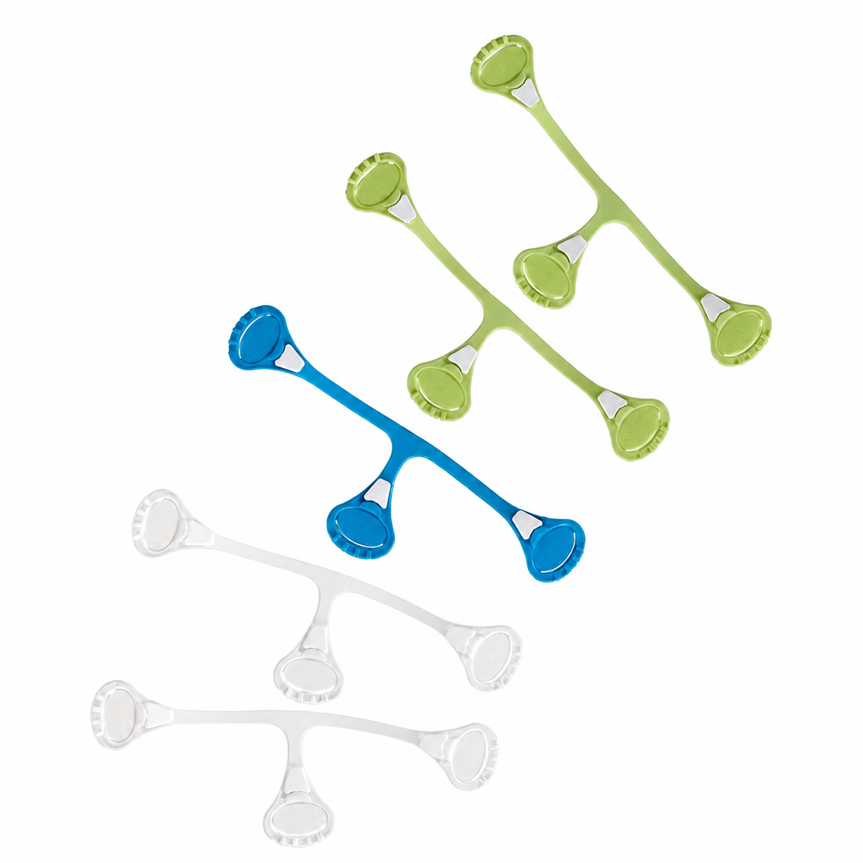 Set of cloth diaper fasteners, adjustable, safe, and durable for babies.
