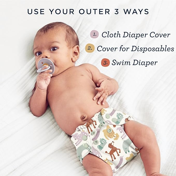 Cloth diaper swim cover, adjustable and comfortable for toddlers.