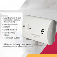 Carbon Monoxide Safety Sensor with AA batteries inserted