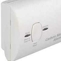 Side profile showing compact design of home air monitor