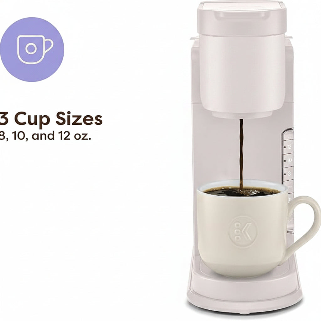 Removable 42 oz water reservoir on a single-serve coffee machine
