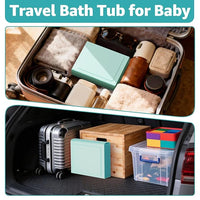 Portable Collapsible Baby Bathtub for Outdoor Travel and Camping