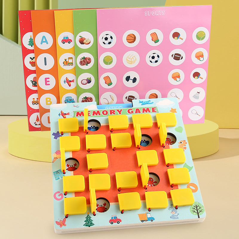 Color matching board game for kids memory training