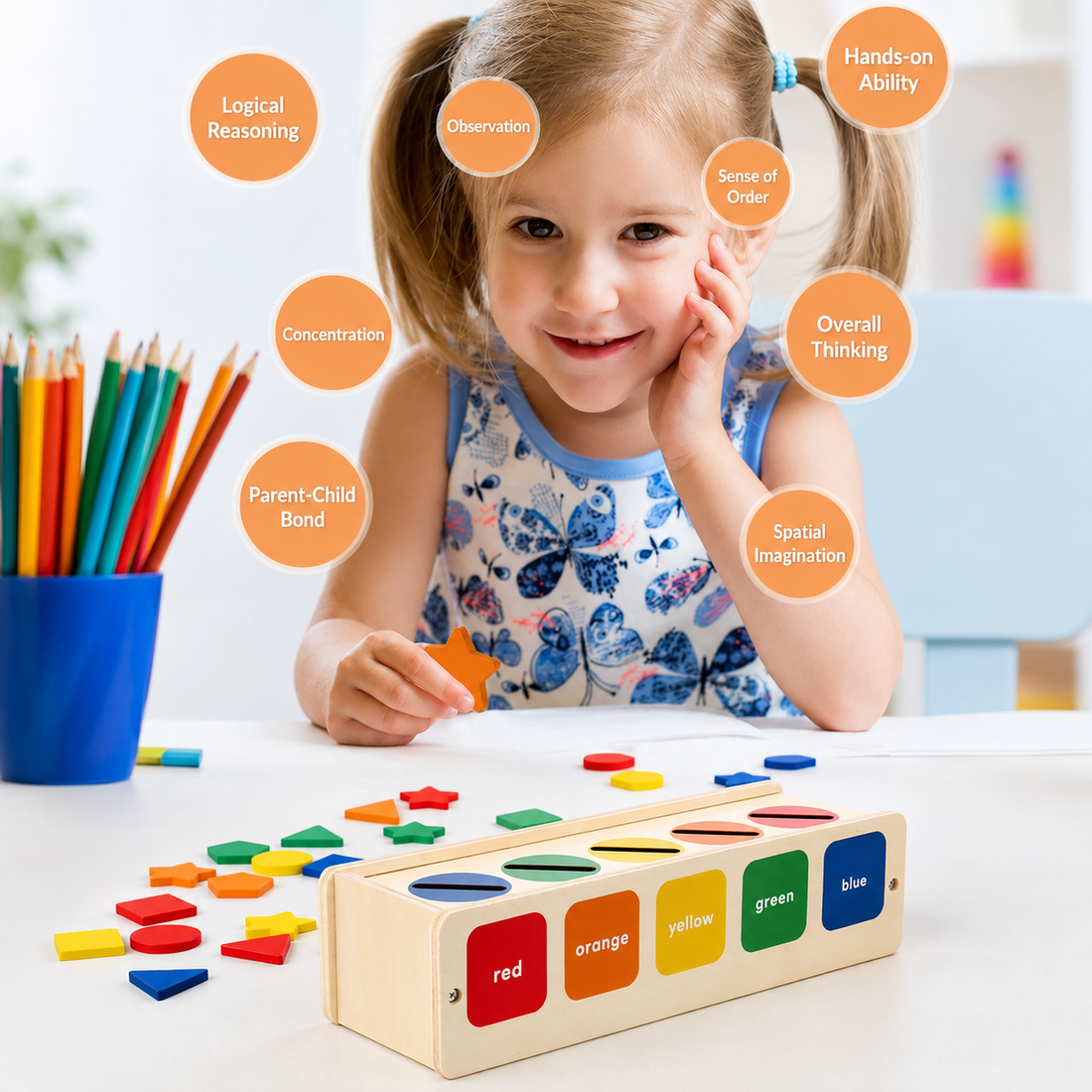 Color recognition learning toy for early education
