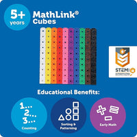 Colorful counting cubes for children designed for sorting, stacking and early learning play