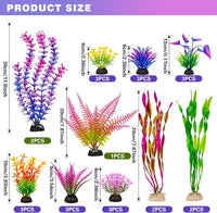 Colorful Artificial Plant Set for Fish Tank and Aquarium Decor