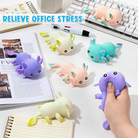 Colourful axolotl fidget toy set for kids