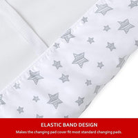Comfortable changing pad cover for babies, 2-pack, soft and durable.