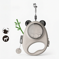 Comfortable handheld dog walking leash with retractable design