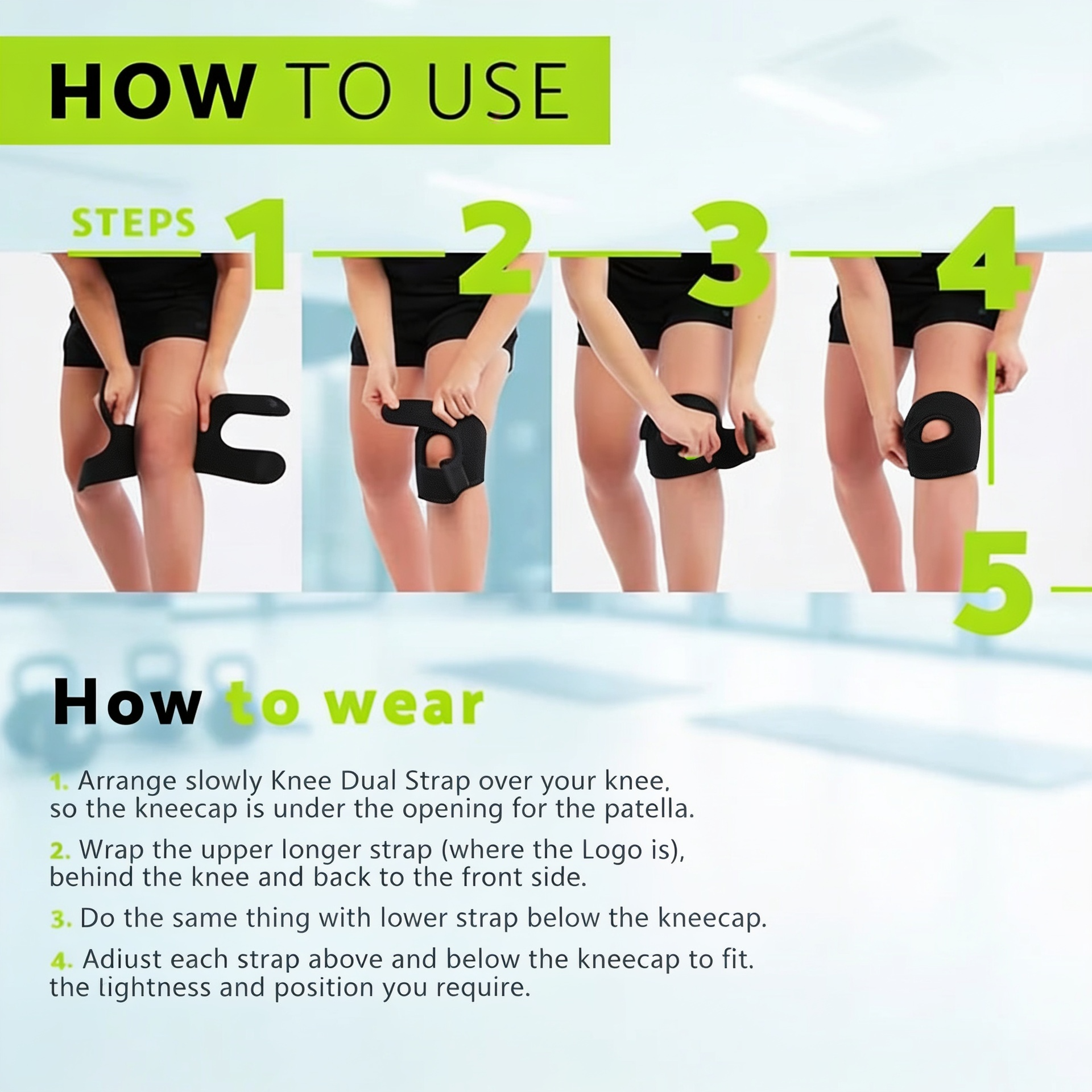 Comfortable knee sleeve for daily use, walking, and fitness routines