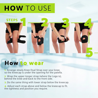 Comfortable knee sleeve for daily use, walking, and fitness routines