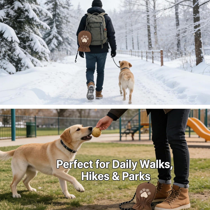 Comfortable winter dog leash for everyday outdoor walking