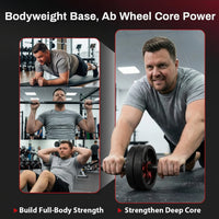 Compact ab roller wheel for easy home storage
