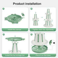 Compact bottle drying organizer for kitchen counter