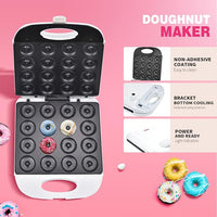 Compact breakfast donut machine with mechanical controls