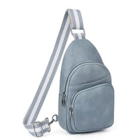 Compact vegan leather crossbody bag for daily essentials