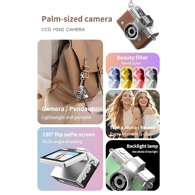 Person holding a portable photography device while capturing everyday memories.