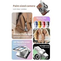 Person holding a portable photography device while capturing everyday memories.