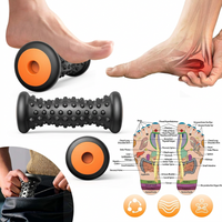 Compact foot massage roller side view with portable design