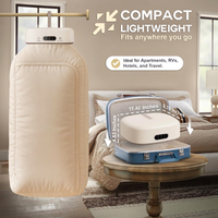 Compact garment drying machine for home use