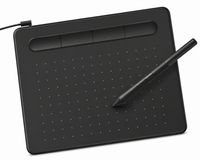 Compact drawing tablet used with stylus pen for digital art