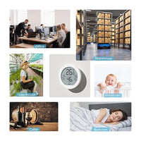 Compact indoor climate monitor white design