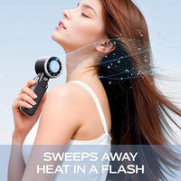 Small portable fan suitable for office desk and home use