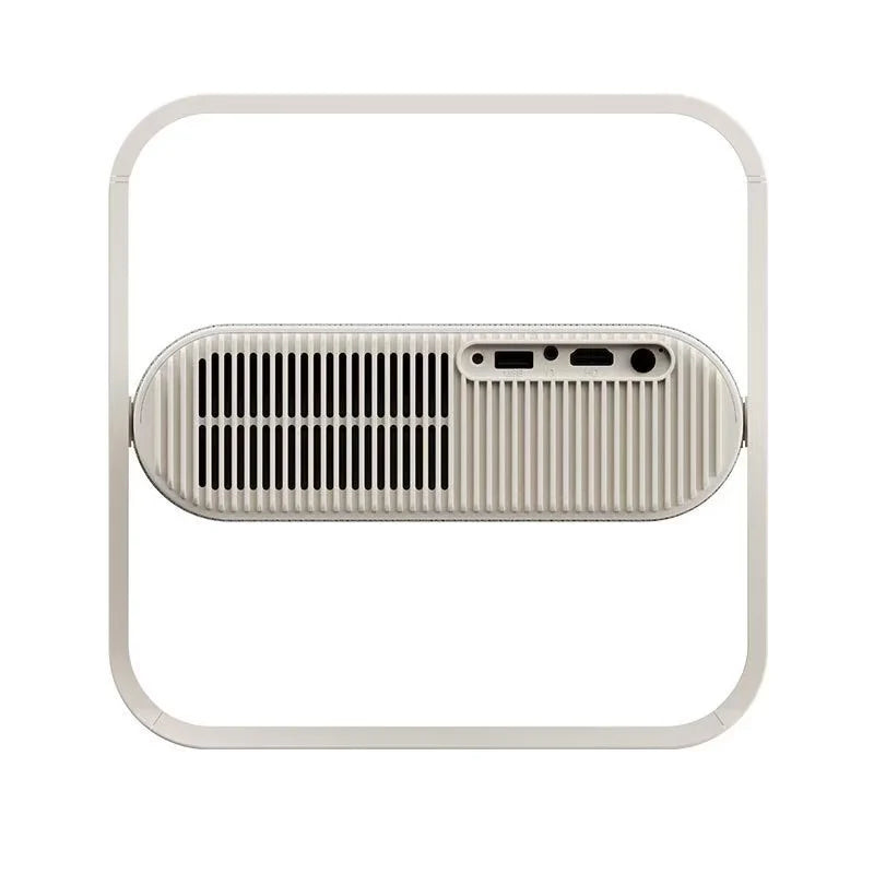 Compact projector entertainment system with portable audio support