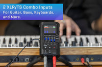 Compact studio audio player for podcast, music, and creator audio workflow