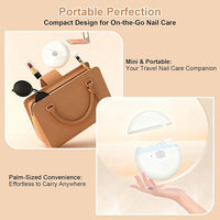 Compact baby nail care device for convenient infant grooming at home